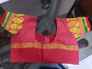 Vibrant Red Blouse