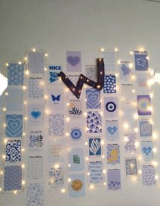 50 PCS Room Decor Aesthetic Small Posters