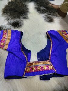 New Saree With Blouse Stitched