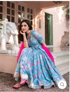 Accho Brand Suit With Pant N Dupatta