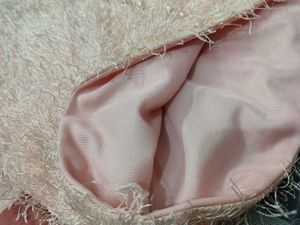 Pink Fuzzy Chain Strap Top