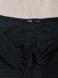 Black Tie Halter Top