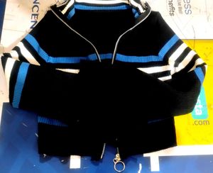 Trendy Long Sleeve Crop Zipper Jacket Top