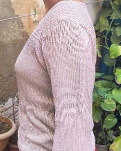 Long sleeve Glitter knit top