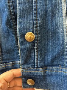 Denim Jacket with Faux Fur Trim