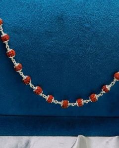 Pure Silver Rudraksh Mala