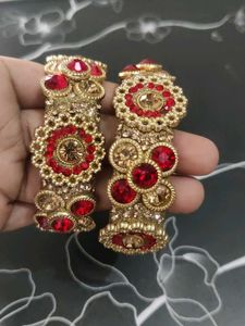 Red &amp; Gold Indian Bangles