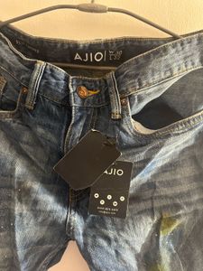 Ajio Ankle Length Slimfit Men's Jeans