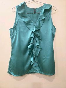 Satin Sleeveless Top