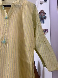 Yellow Designer Kurta Salwar Set