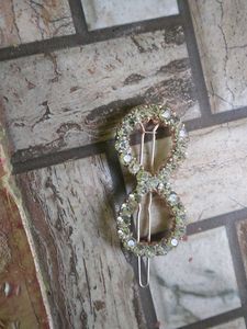 Rhinestone Infinity Hair Clip