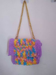 Handmade Multi Colour Sling Bag