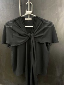 Elegant Black Tie Top