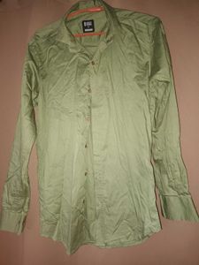 Green Long Sleeve Button-Down