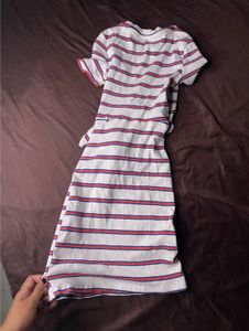 Striped Tie-Waist Dress
