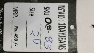 women navy blue straight jeans size 24 (O-83)