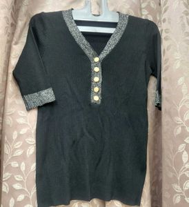 Elegant Black Knit Top