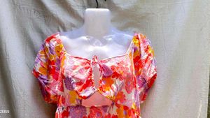 Floral Cutout Tie-Front Top (Women&#39;s)