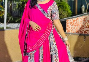 Pink Ethnic lehenga set