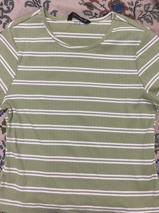 Striped Green Tee