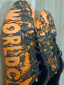 Orange &amp; Black Soccer/Football Cleats