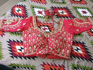 purple and Red blouse