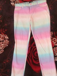 pastel rainbow jeans for kids