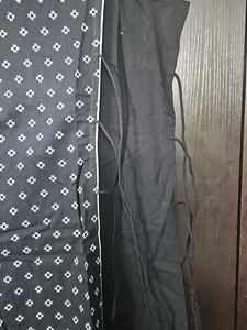 Black Long Dress With Front Design