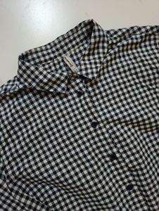 Gingham Button-Down Shirt