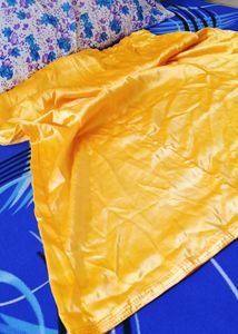 YELLOW SATIN PETICOAT