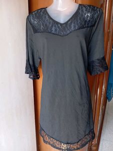 Elegant Black Lace Top