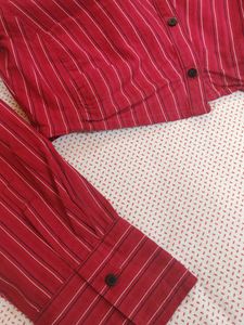 Striped Crop shirt