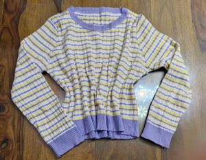 Stripped Cropped Top