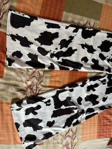 Cow Print Trouser