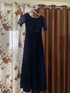 Elegant Blue Ethnic Gown