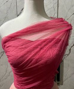 One-Shoulder Pink Top