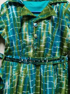 Green &amp; Blue Dress Cordset New