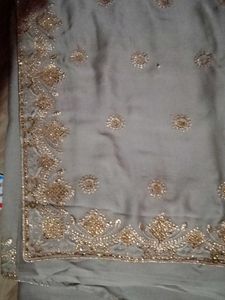 Golden Work Saree
