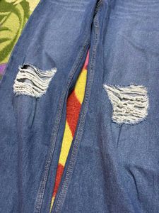 Unisex Torn Denim