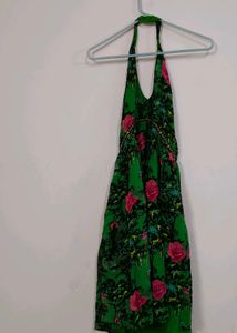 Floral Halter Dress