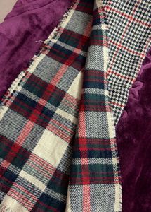 Stylish Plaid & Houndstooth Scarf