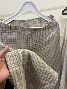 Vintage Plaid Trousers