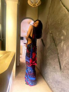 (Can Bargain)Backless Top And A Saree Combo