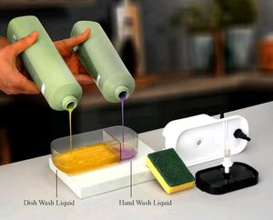 2-in-1 Soap Dispenser &amp; Sponge Holder(Combo 249/-)