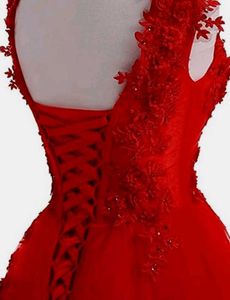 Stunning Red Tulle Formal Gown