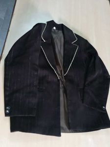 Striped Dark Brown  Pants