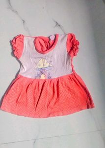Cute Baby Girl Dress with Mushroom Design