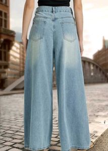 Wide Leg Denim Jeans