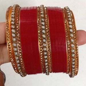 Full Hand Red Chooda For Newly Married Girls