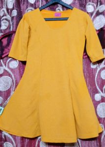 Yellow Fit & Flare Dress💛